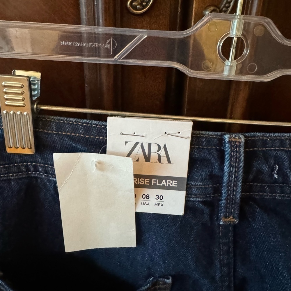 COPY - Brand new Zara dark wash women jeans size 40 - Picture 3 of 7